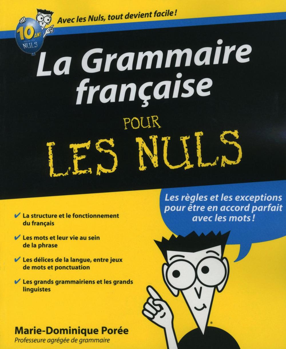 Big bigCover of La Grammaire française pour les Nuls