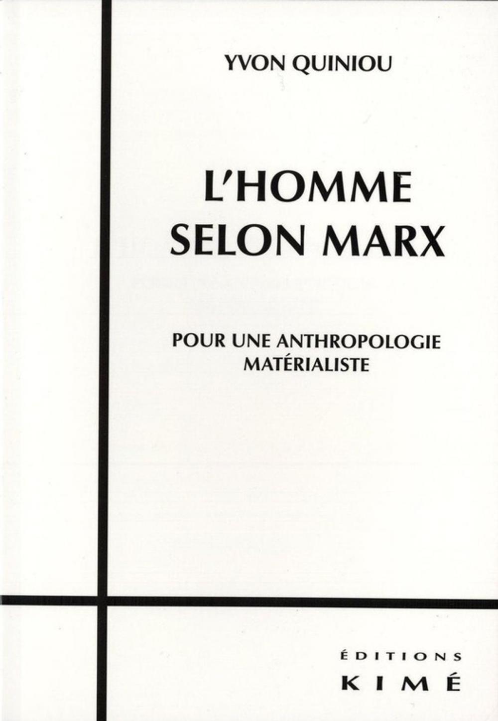 Big bigCover of L'HOMME SELON MARX