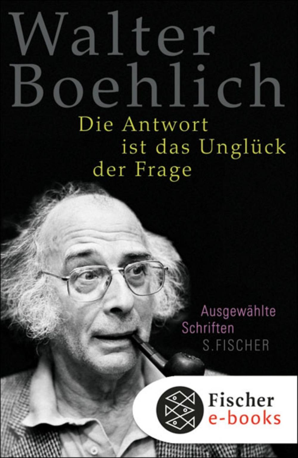 Big bigCover of Die Antwort ist das Unglück der Frage