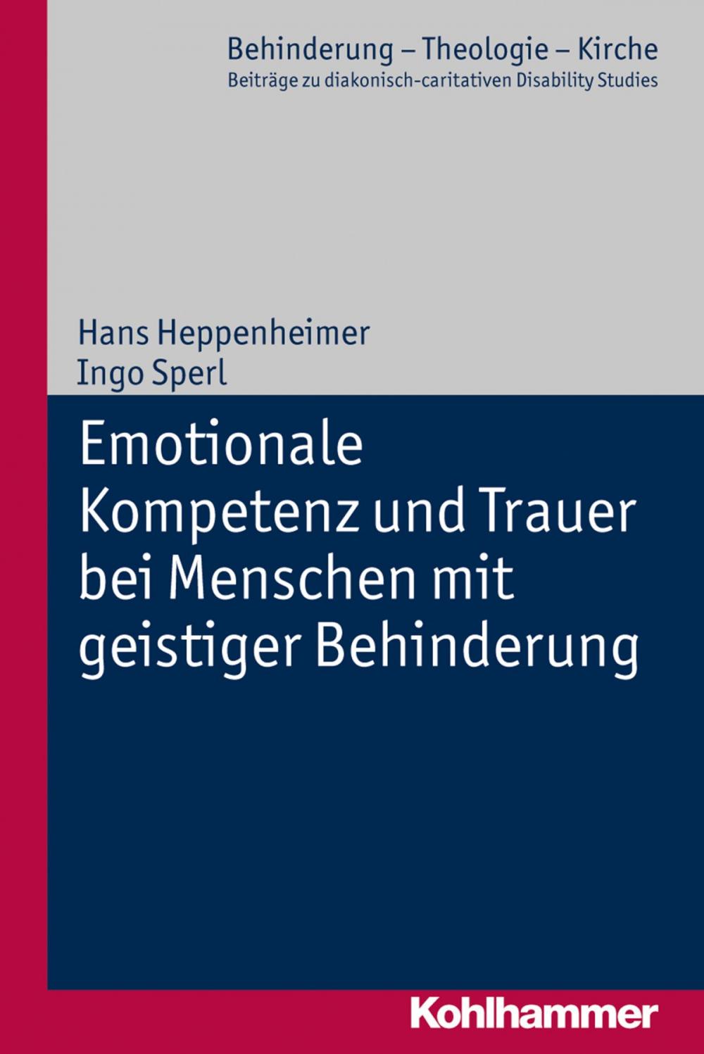 Big bigCover of Emotionale Kompetenz und Trauer bei Menschen mit geistiger Behinderung