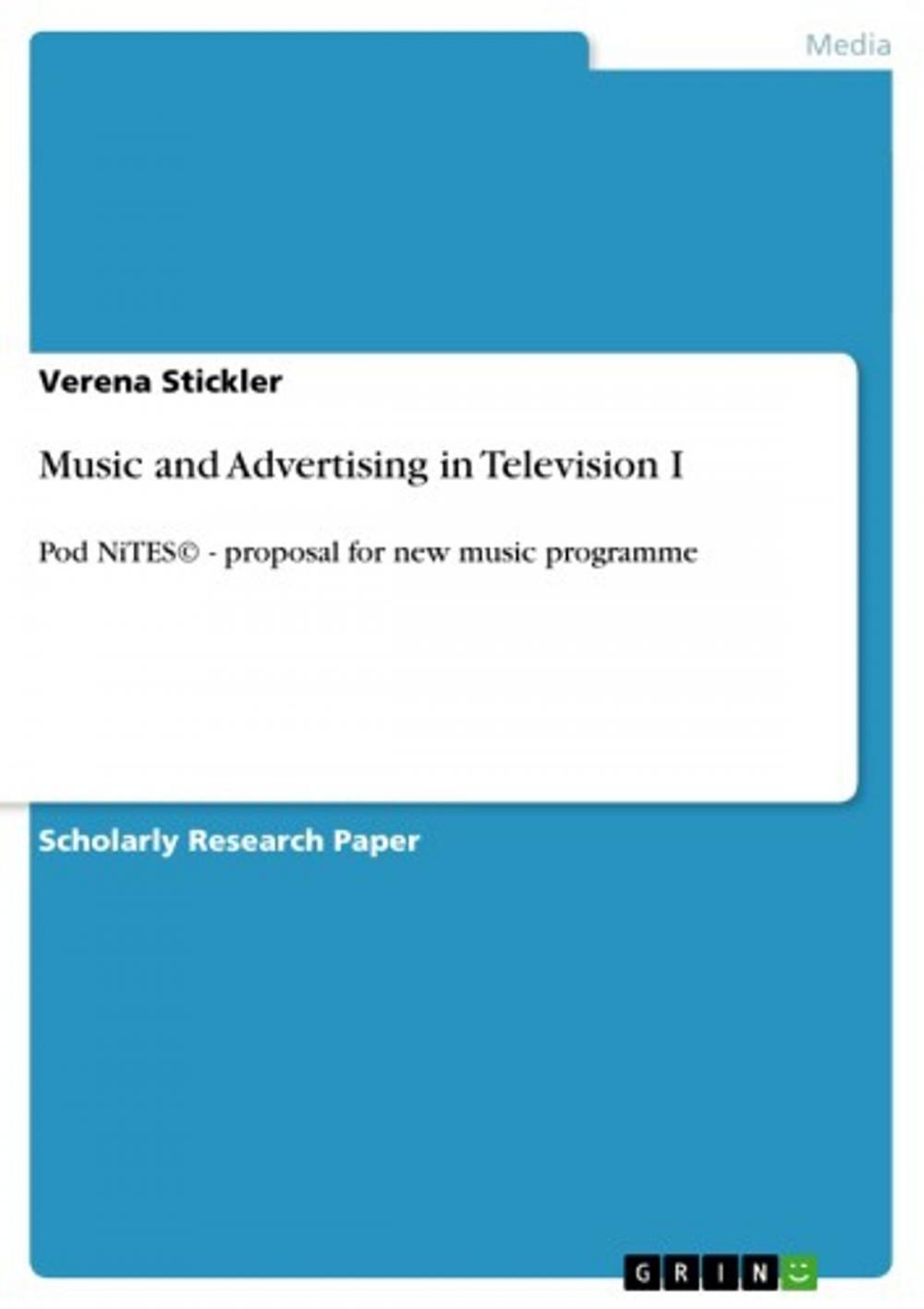 Big bigCover of Music and Advertising in Television I