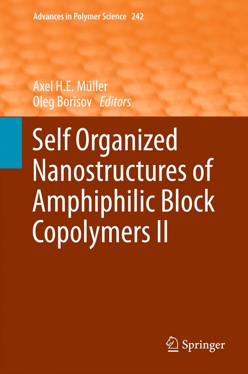 Big bigCover of Self Organized Nanostructures of Amphiphilic Block Copolymers II
