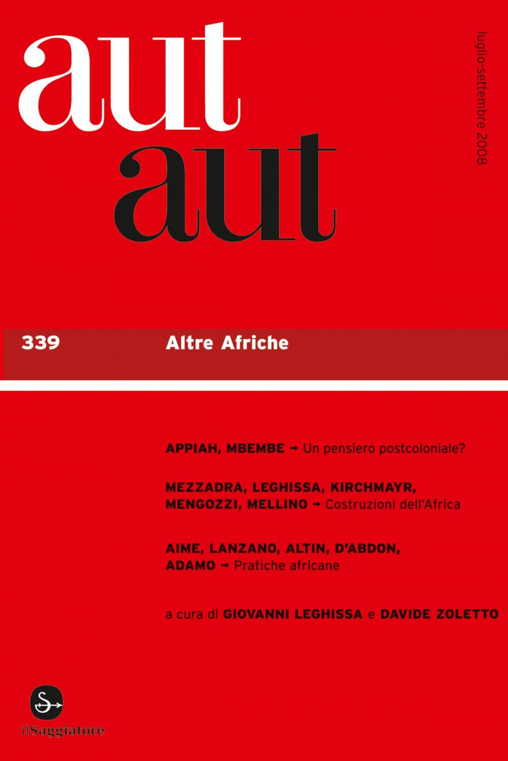 Big bigCover of Aut aut 339 - Altre Afriche