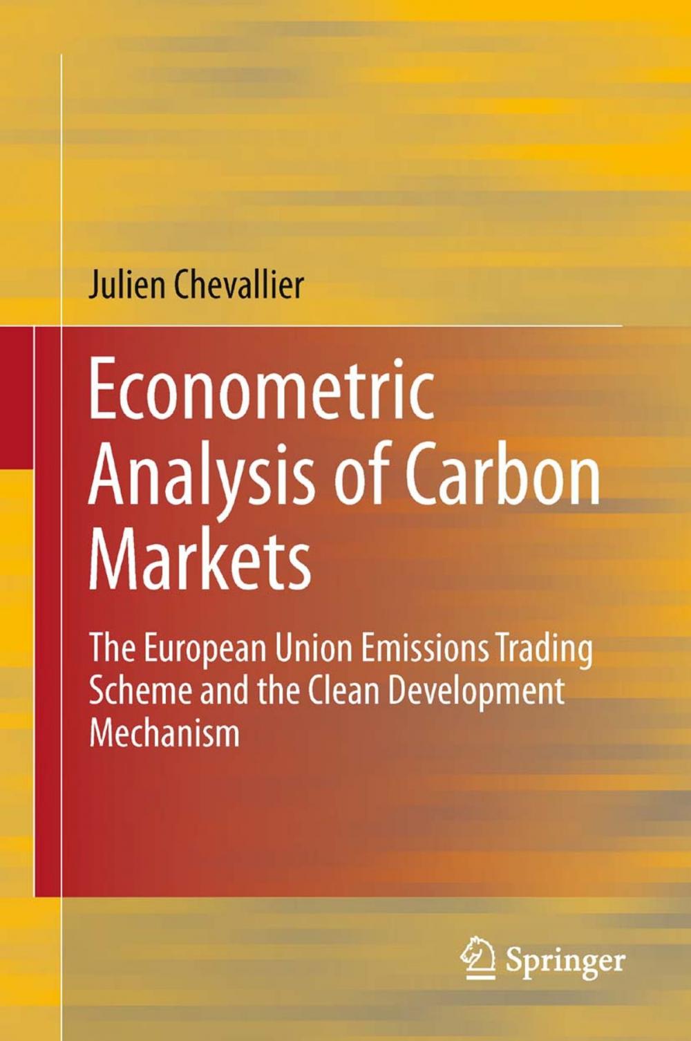 Big bigCover of Econometric Analysis of Carbon Markets