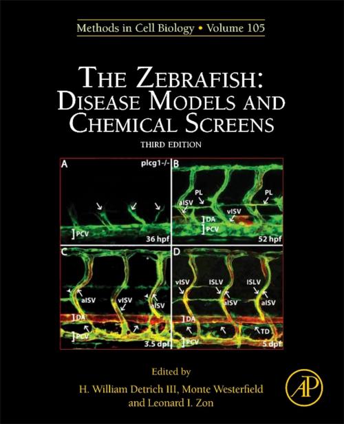 Cover of the book The Zebrafish: Disease Models and Chemical Screens by H. William Detrich, III, Elsevier Science