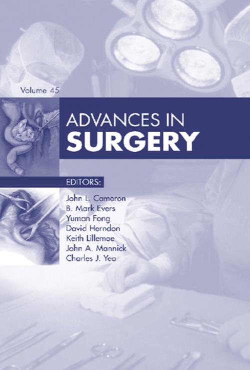 Cover of the book Advances in Surgery - E-Book by John L. Cameron, MD, FACS, FRCS(Eng) (hon), FRCS(Ed) (hon), FRCSI(hon), Elsevier Health Sciences