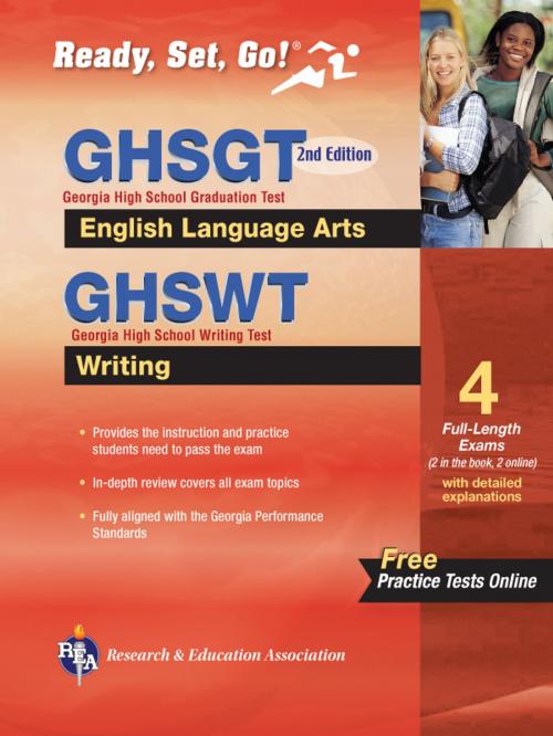 Cover of the book Georgia GHSGT ELA & GHSWT Writing with Online Practice Tests by J. Brice, Dana Passananti, Research & Education Association