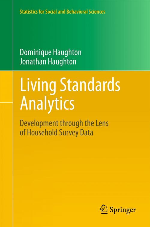 Cover of the book Living Standards Analytics by Jonathan Haughton, Dominique Haughton, Springer New York