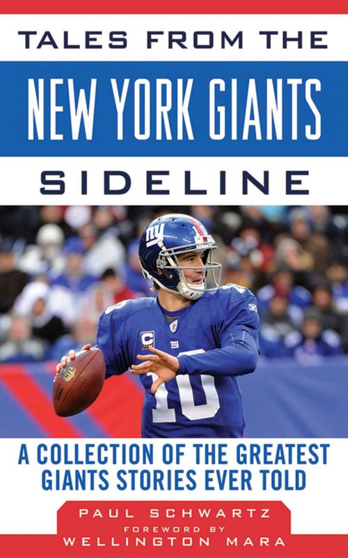 Cover of the book Tales from the New York Giants Sideline by Paul Schwartz, Sports Publishing