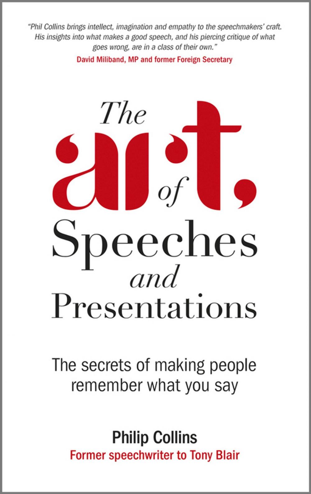 Big bigCover of The Art of Speeches and Presentations