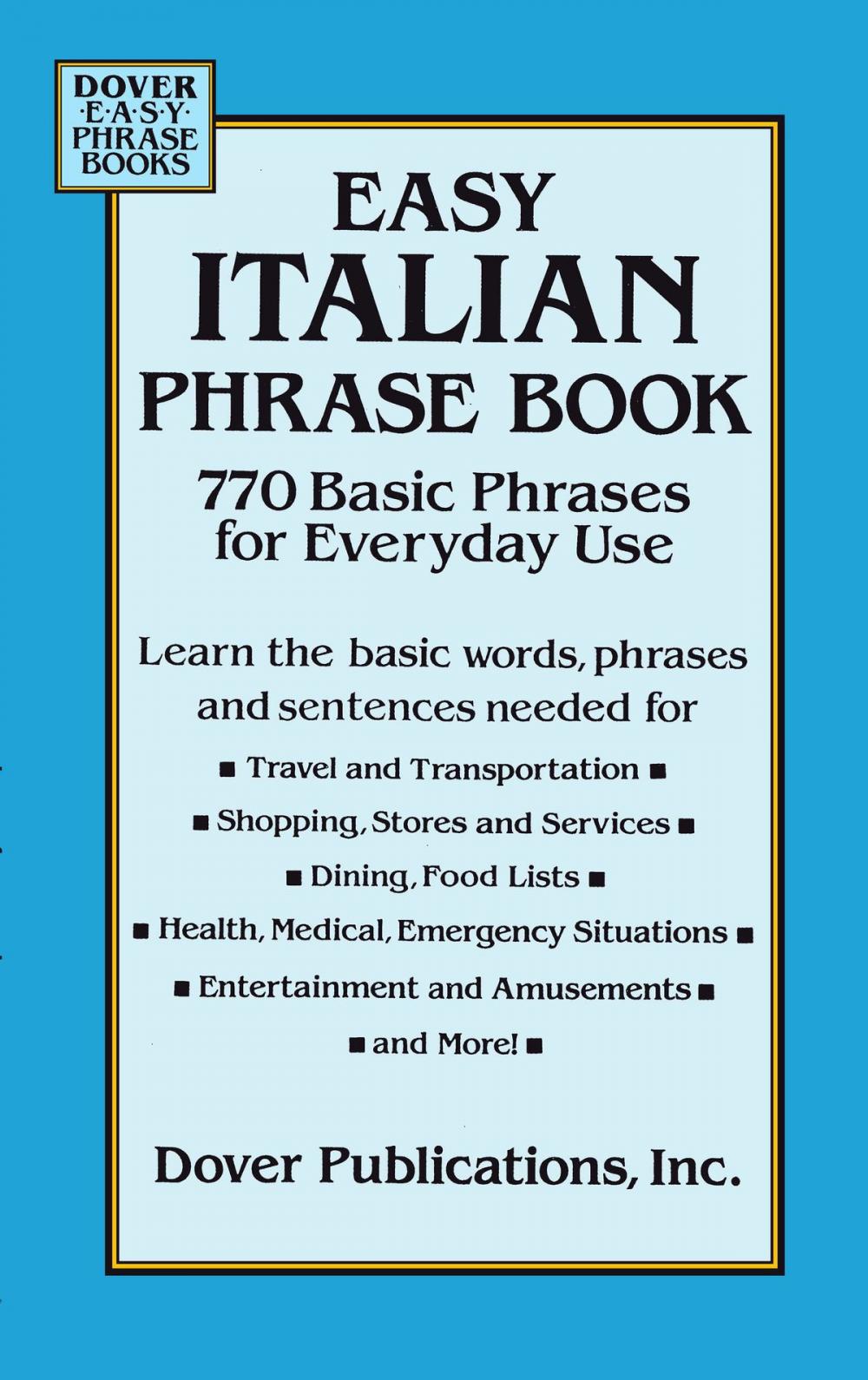 Big bigCover of Easy Italian Phrase Book