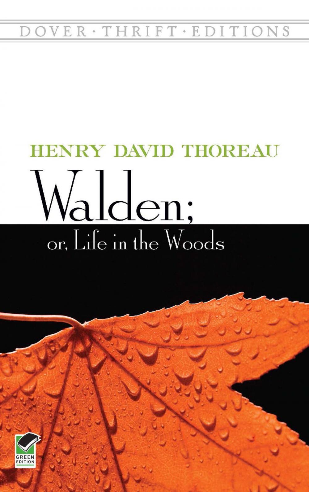 Big bigCover of Walden; Or, Life in the Woods