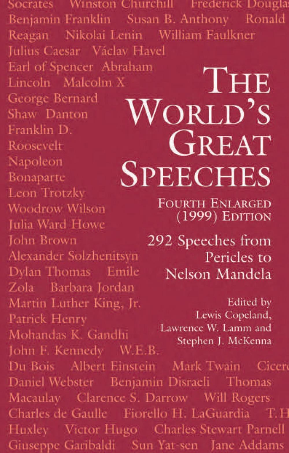 Big bigCover of The World's Great Speeches