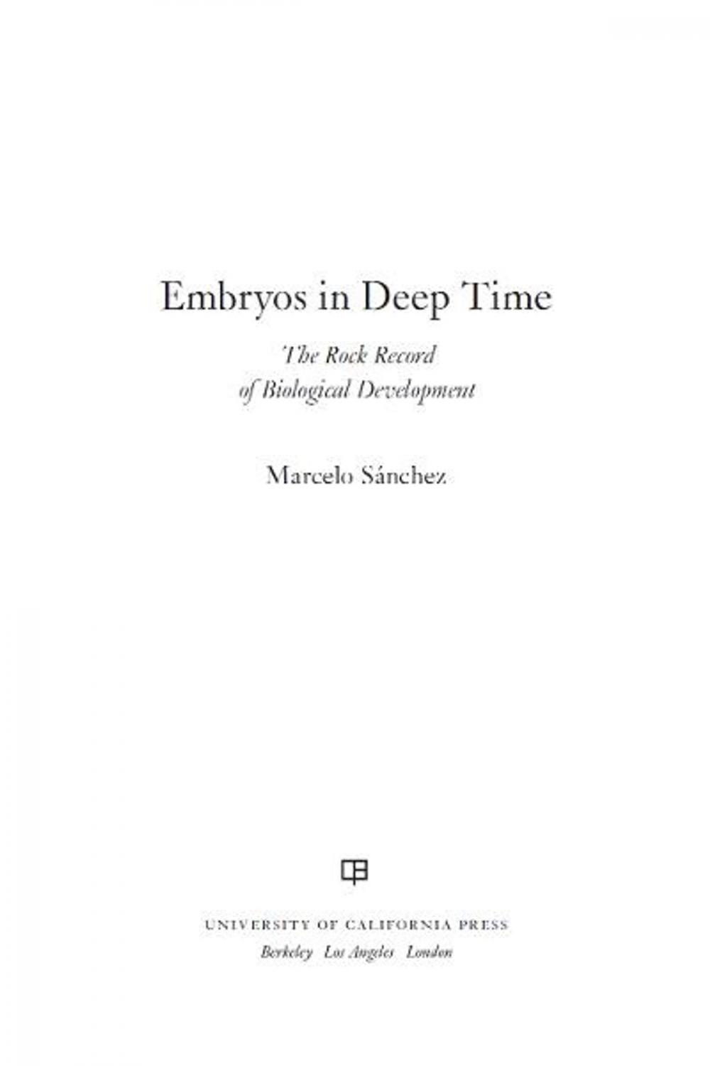 Big bigCover of Embryos in Deep Time