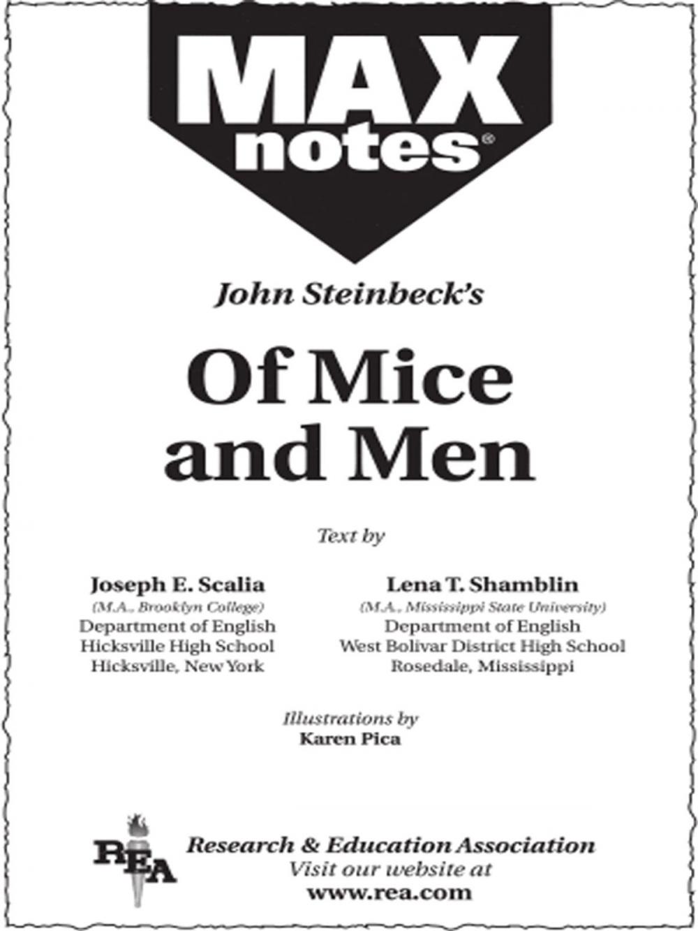 Big bigCover of Of Mice and Men (MAXNotes Literature Guides)