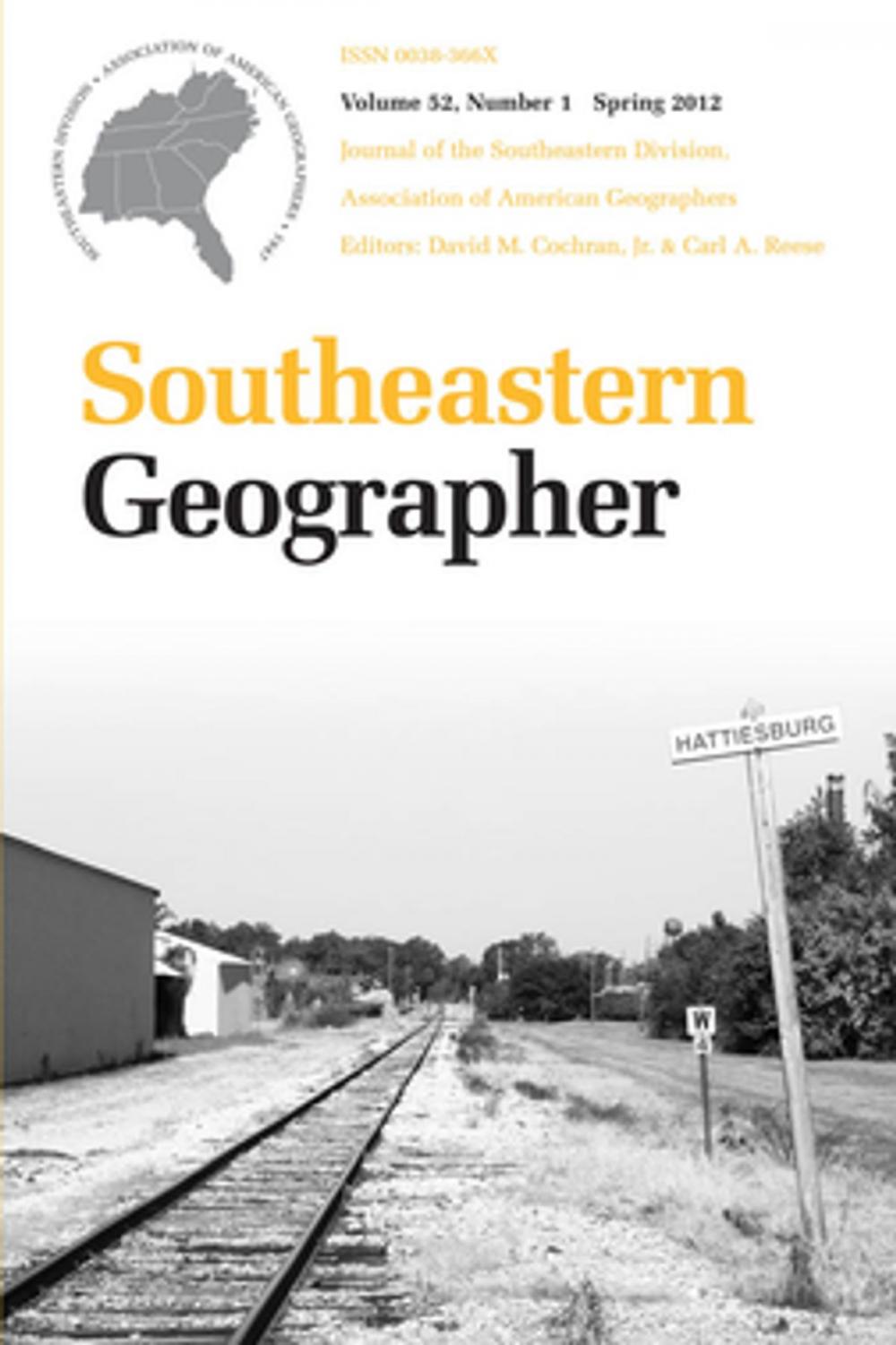 Big bigCover of Southeastern Geographer