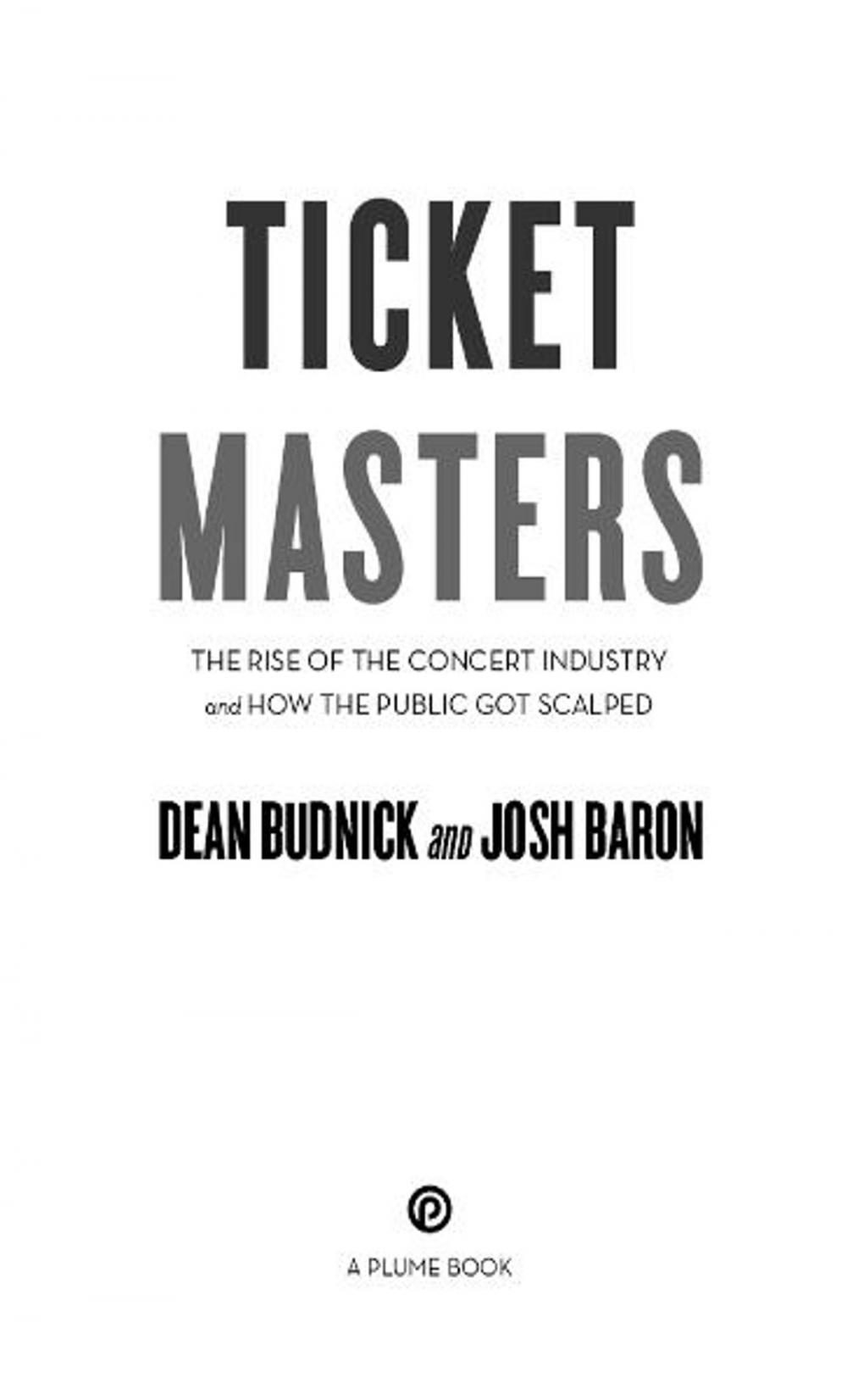 Big bigCover of Ticket Masters