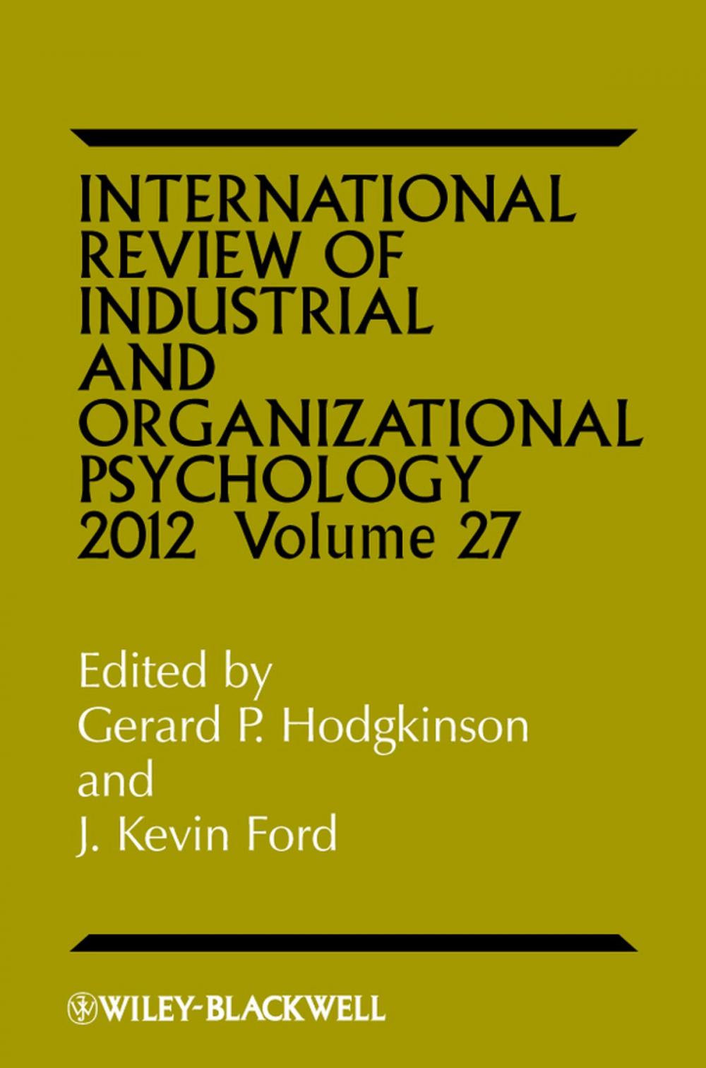 Big bigCover of International Review of Industrial and Organizational Psychology 2012