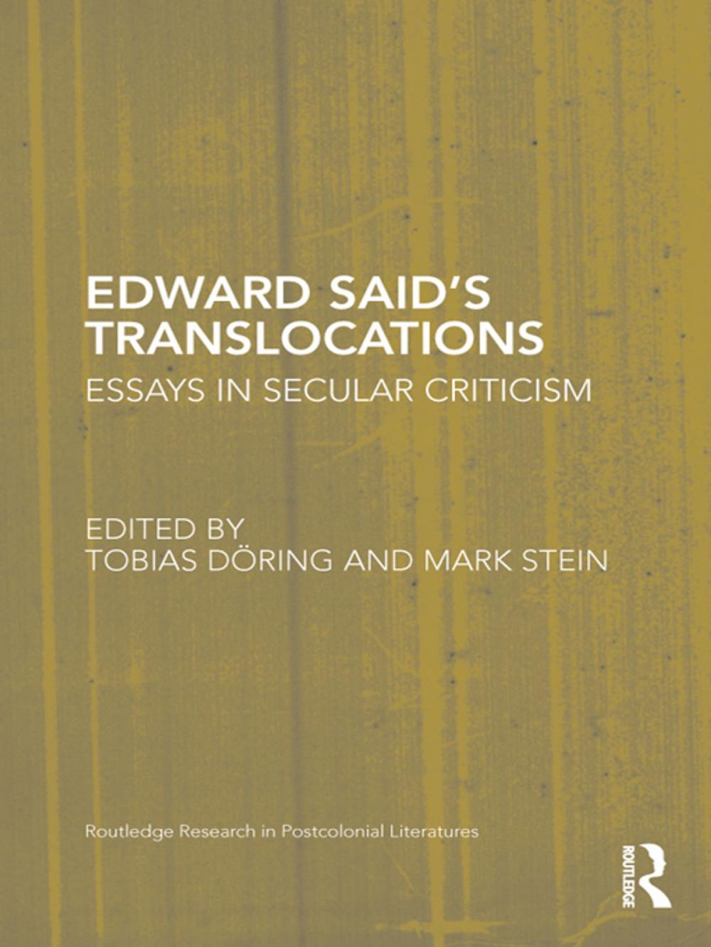 Big bigCover of Edward Said's Translocations