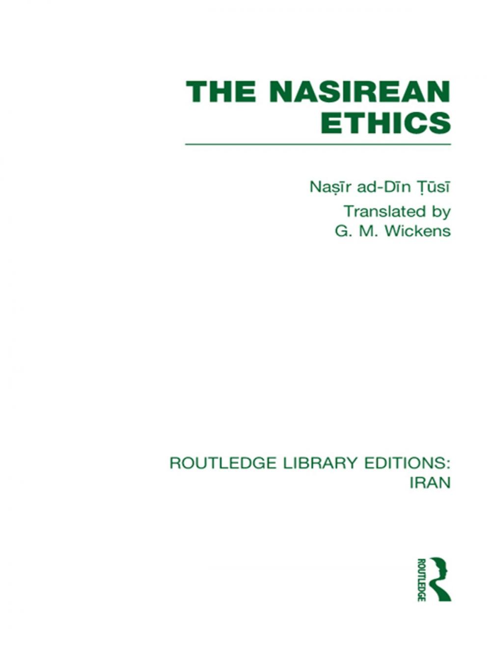 Big bigCover of The Nasirean Ethics (RLE Iran C)