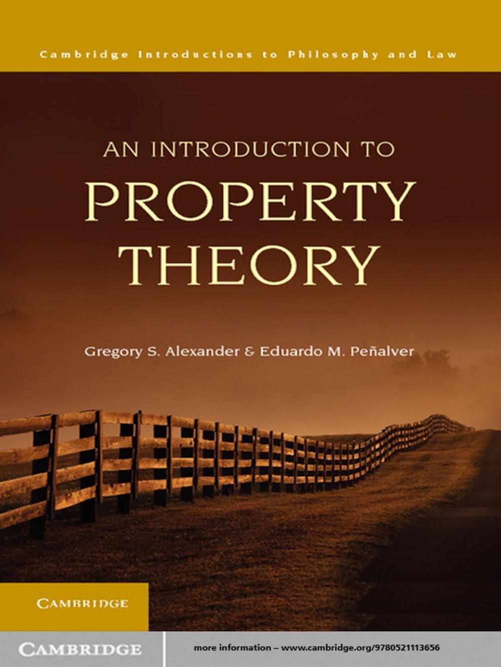 Big bigCover of An Introduction to Property Theory