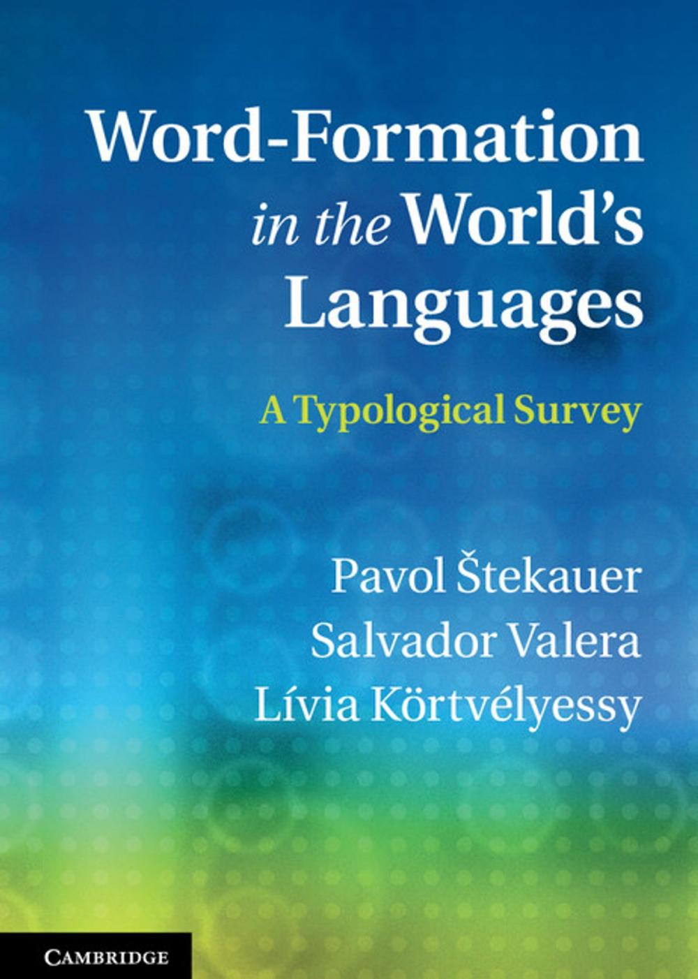 Big bigCover of Word-Formation in the World's Languages