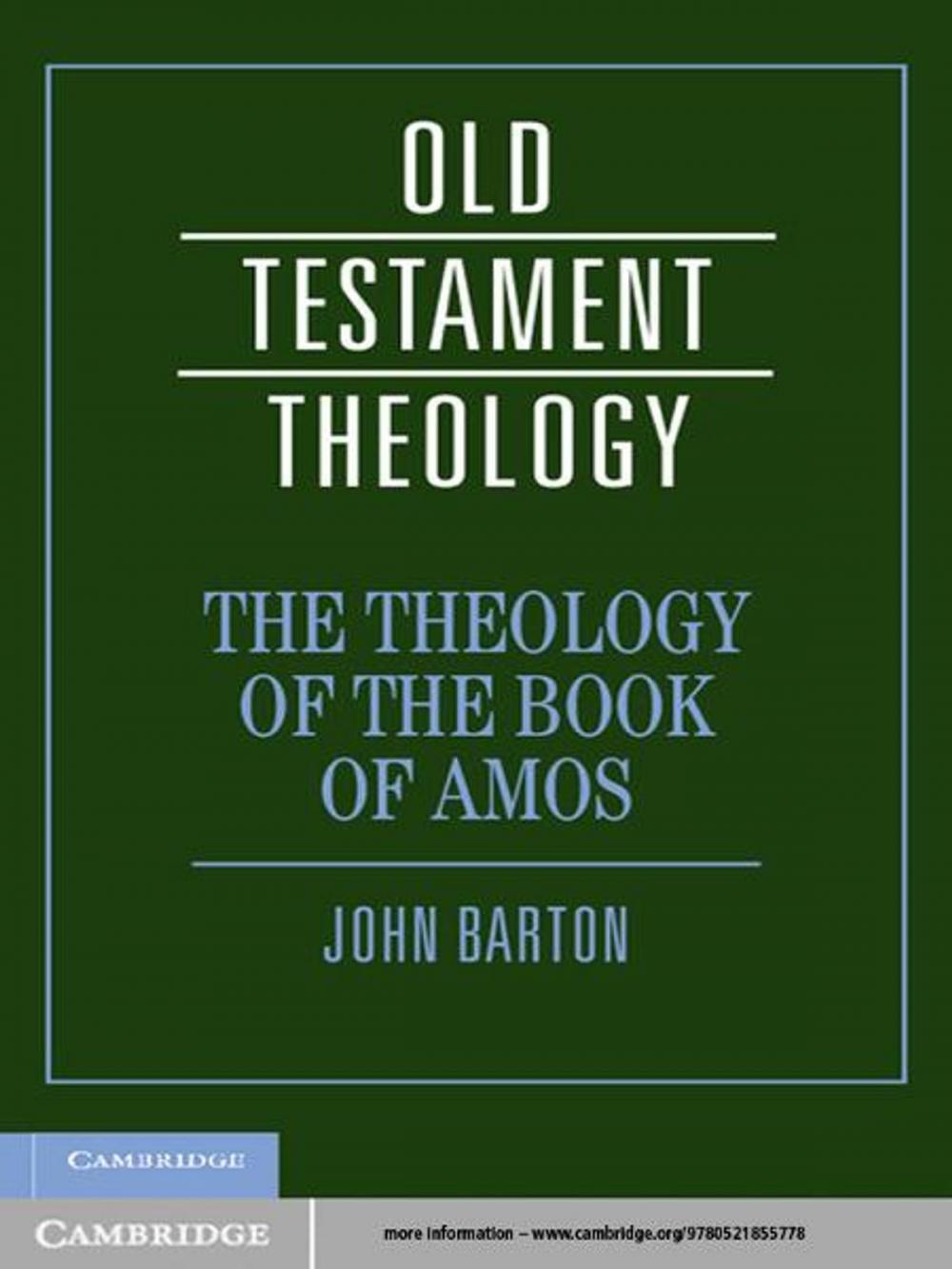 Big bigCover of The Theology of the Book of Amos