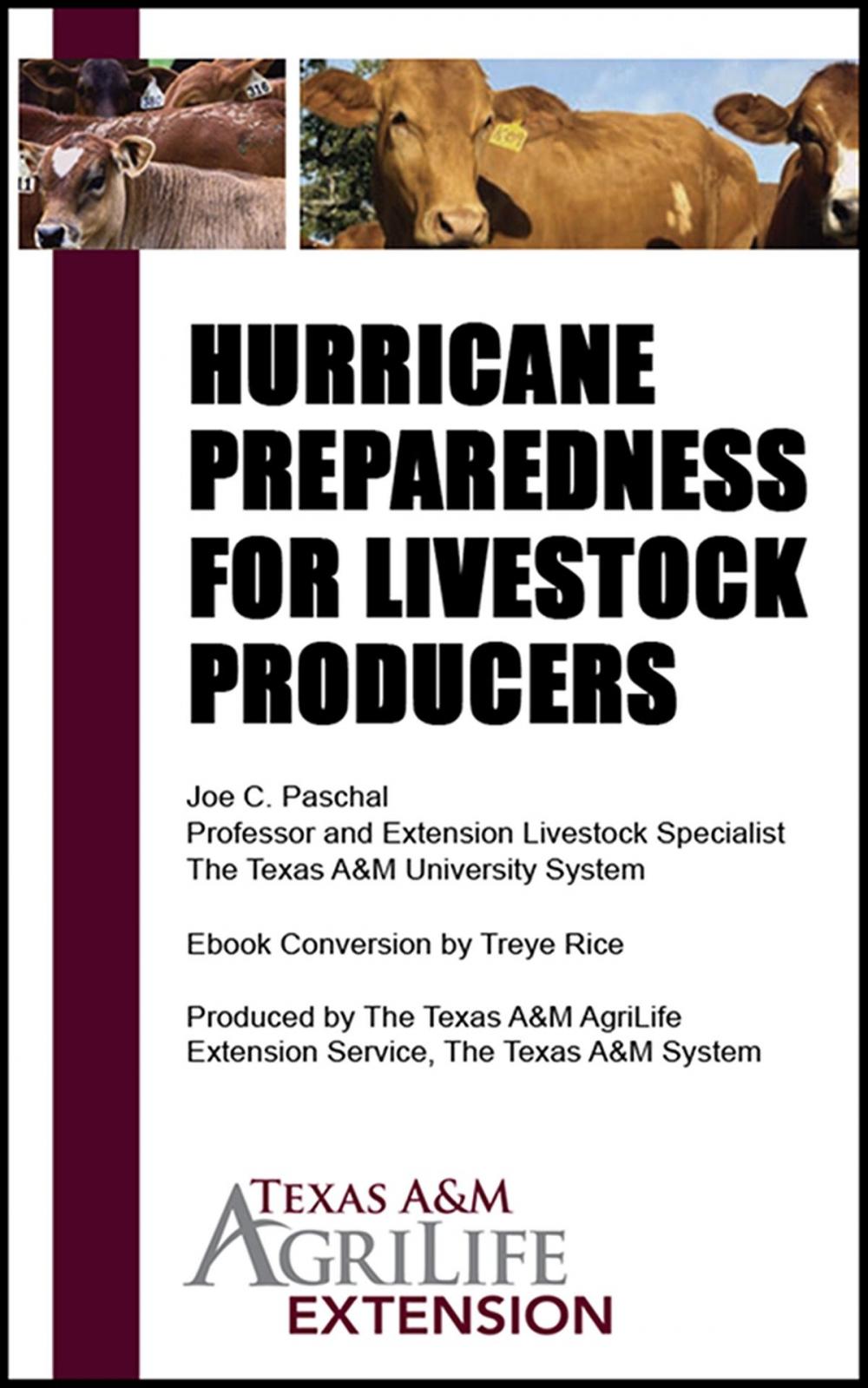 Big bigCover of Hurricane Preparedness for Livestock Producers