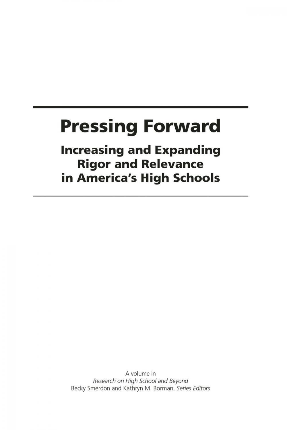 Big bigCover of Pressing Forward