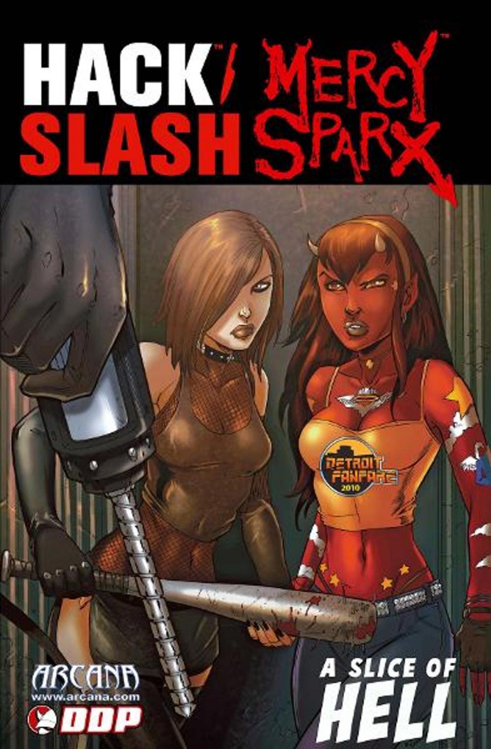 Big bigCover of Hack Slash and Mercy Sparx A Slice of Hell