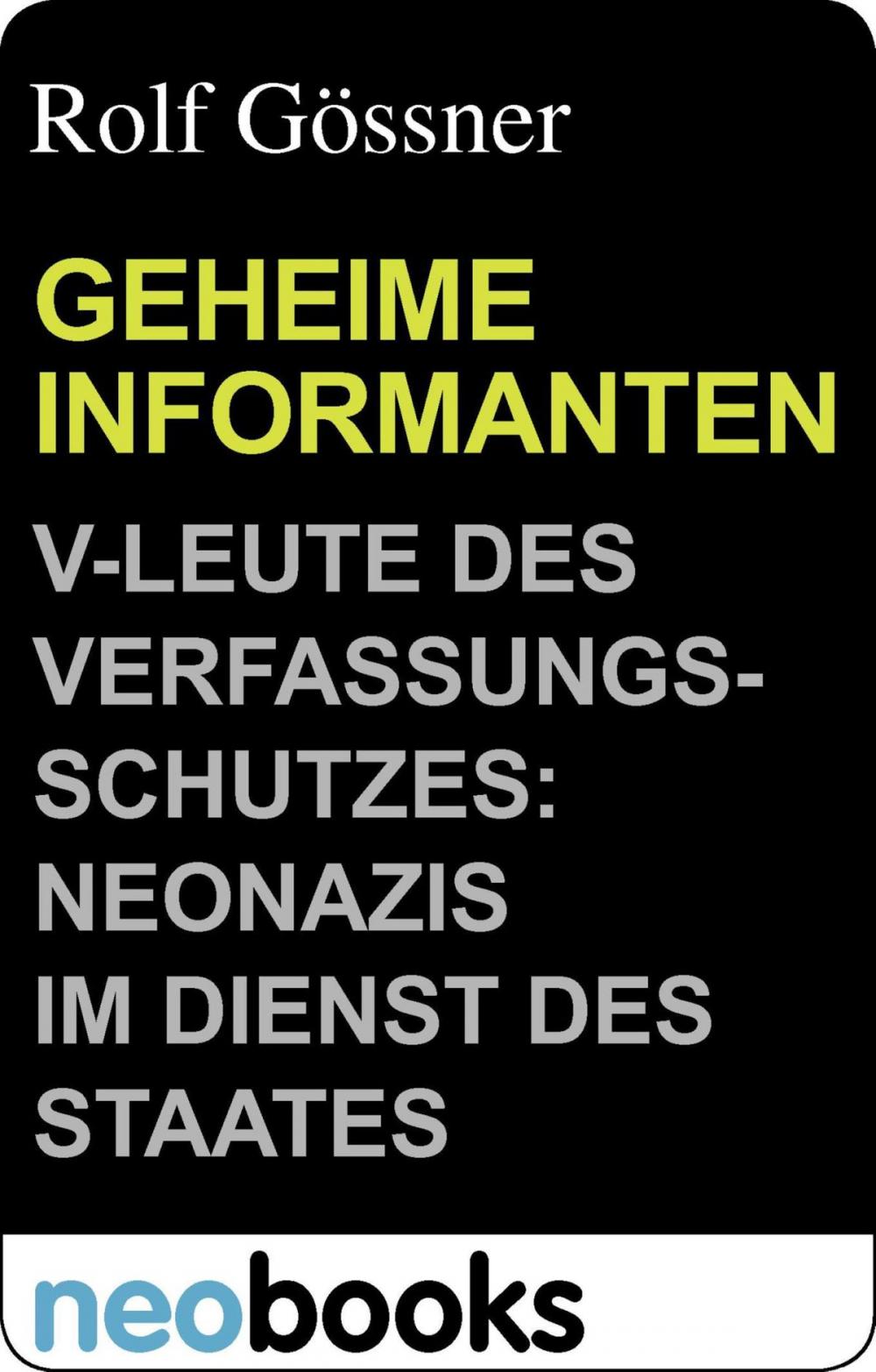 Big bigCover of Geheime Informanten