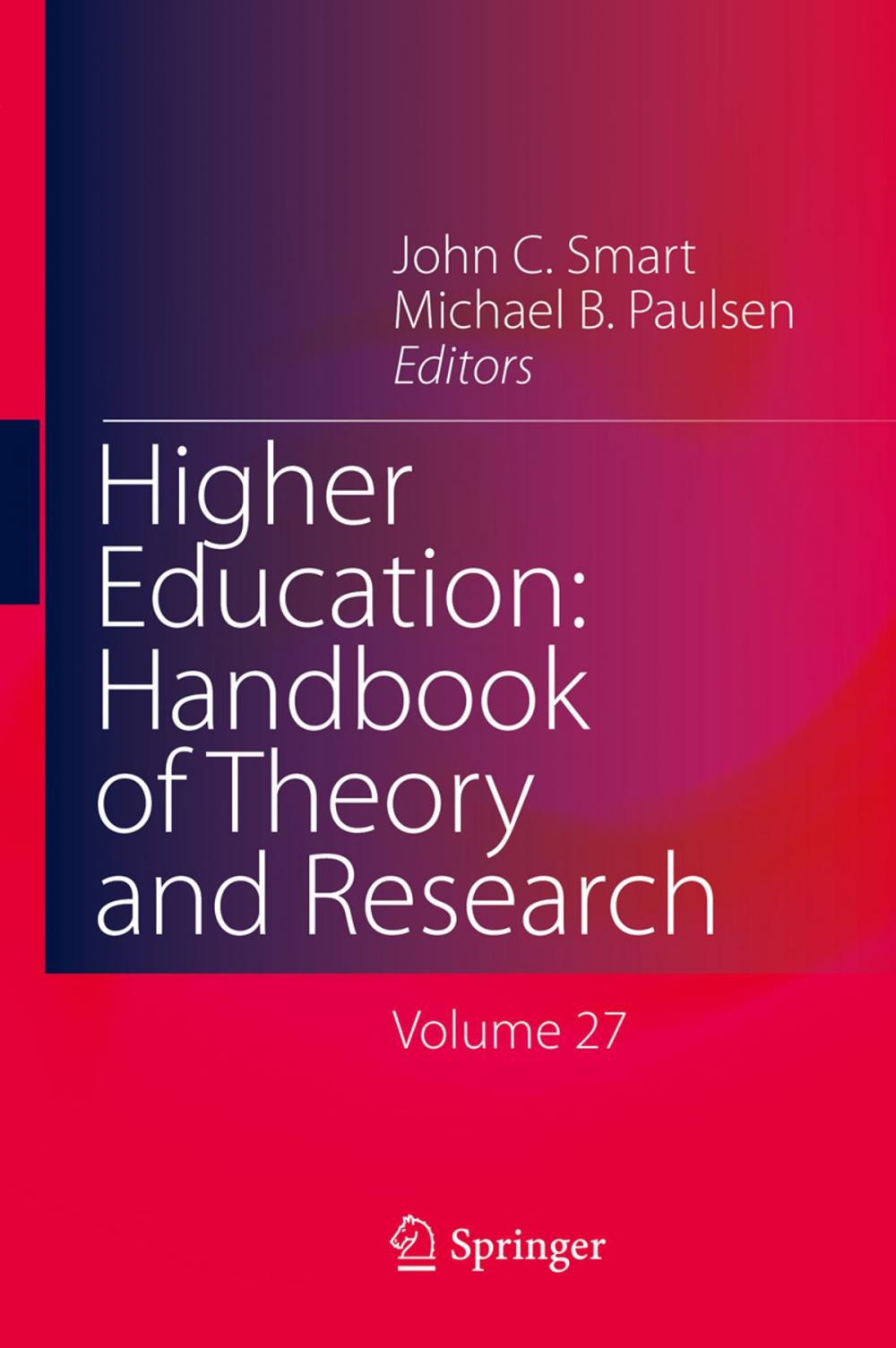 Big bigCover of Higher Education: Handbook of Theory and Research