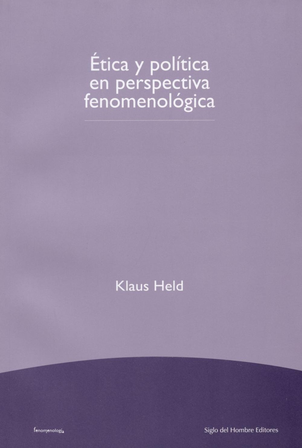 Big bigCover of Ética y política en perspectiva fenomenológica