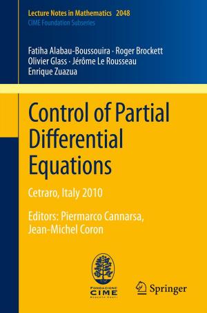 Cover of the book Control of Partial Differential Equations by Czesław Kościelny, Mirosław Kurkowski, Marian Srebrny