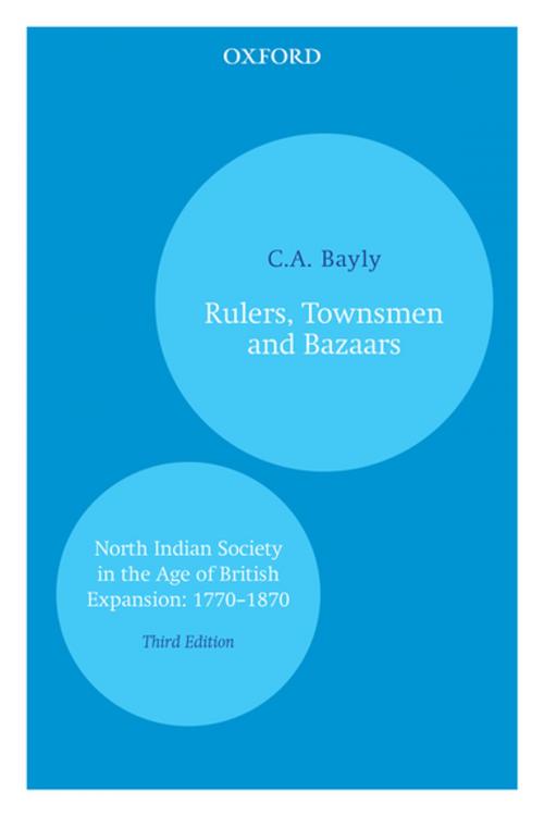 Cover of the book Rulers, Townsmen and Bazaars by C.A. Bayly, OUP India