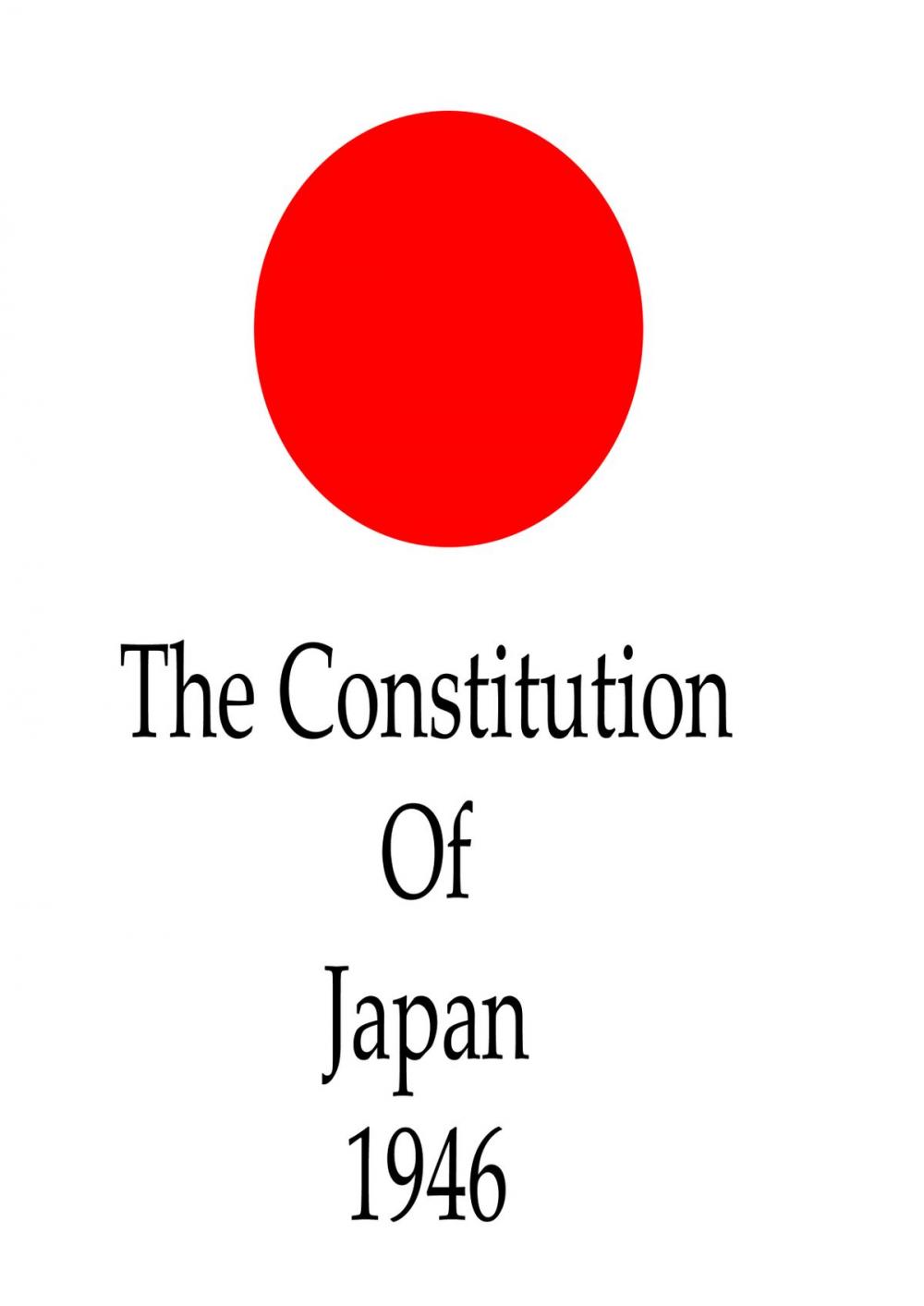 Big bigCover of The Constitution Of Japan, 1946