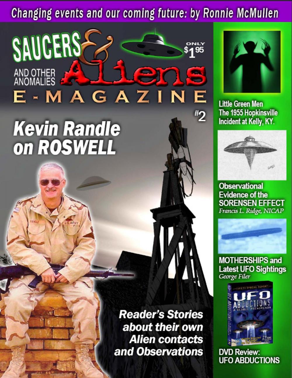 Big bigCover of Saucers & Aliens UFO eMagazine #2