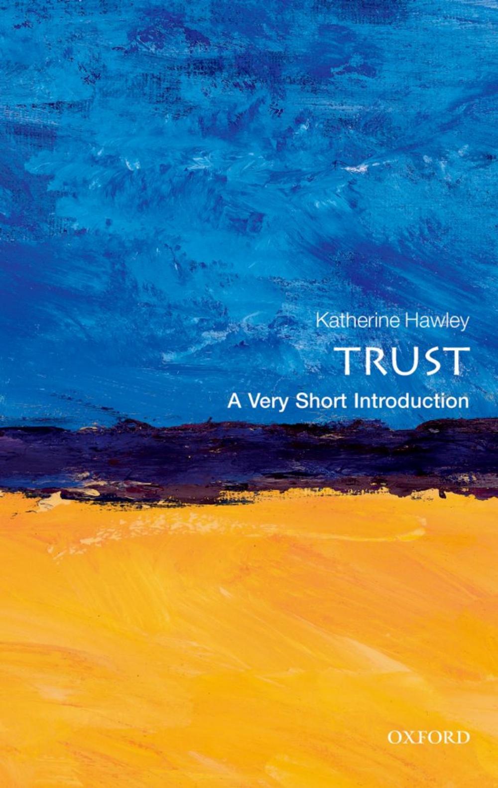 Big bigCover of Trust: A Very Short Introduction