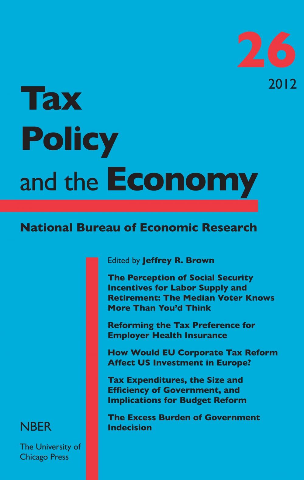 Big bigCover of Tax Policy and the Economy, Volume 26