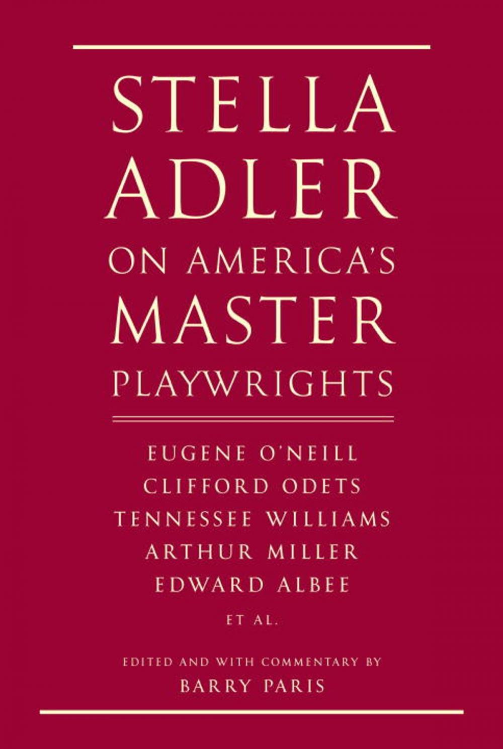 Big bigCover of Stella Adler on America's Master Playwrights