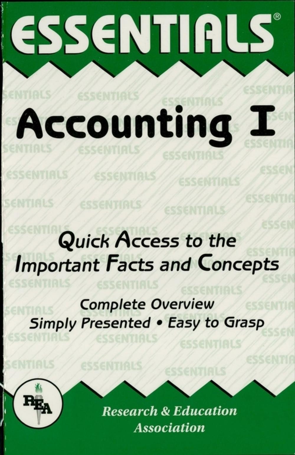 Big bigCover of Accounting I Essentials