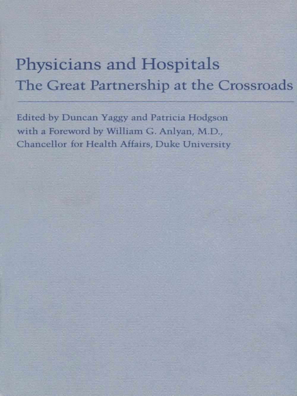 Big bigCover of Physicians and Hospitals