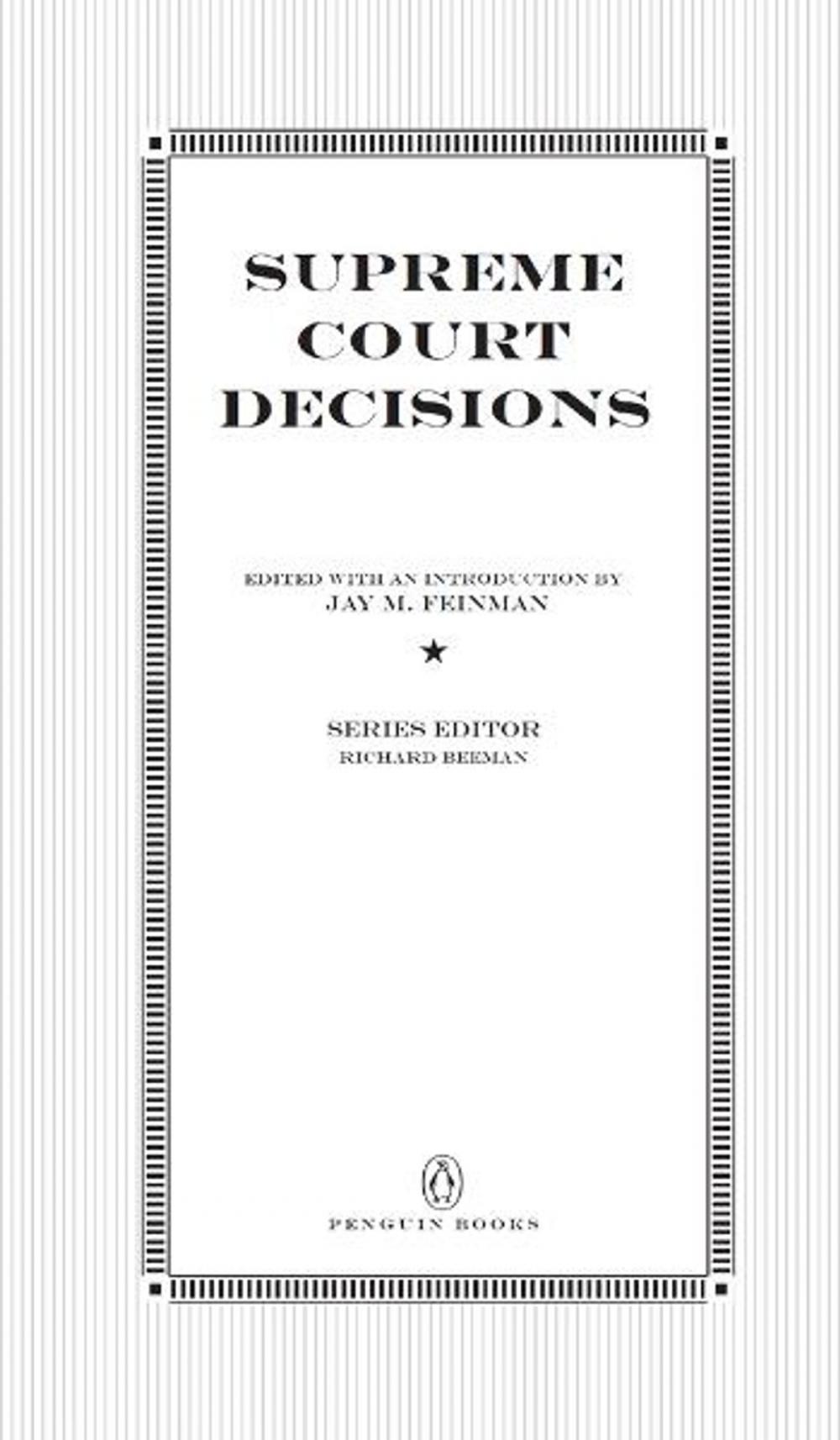 Big bigCover of Supreme Court Decisions