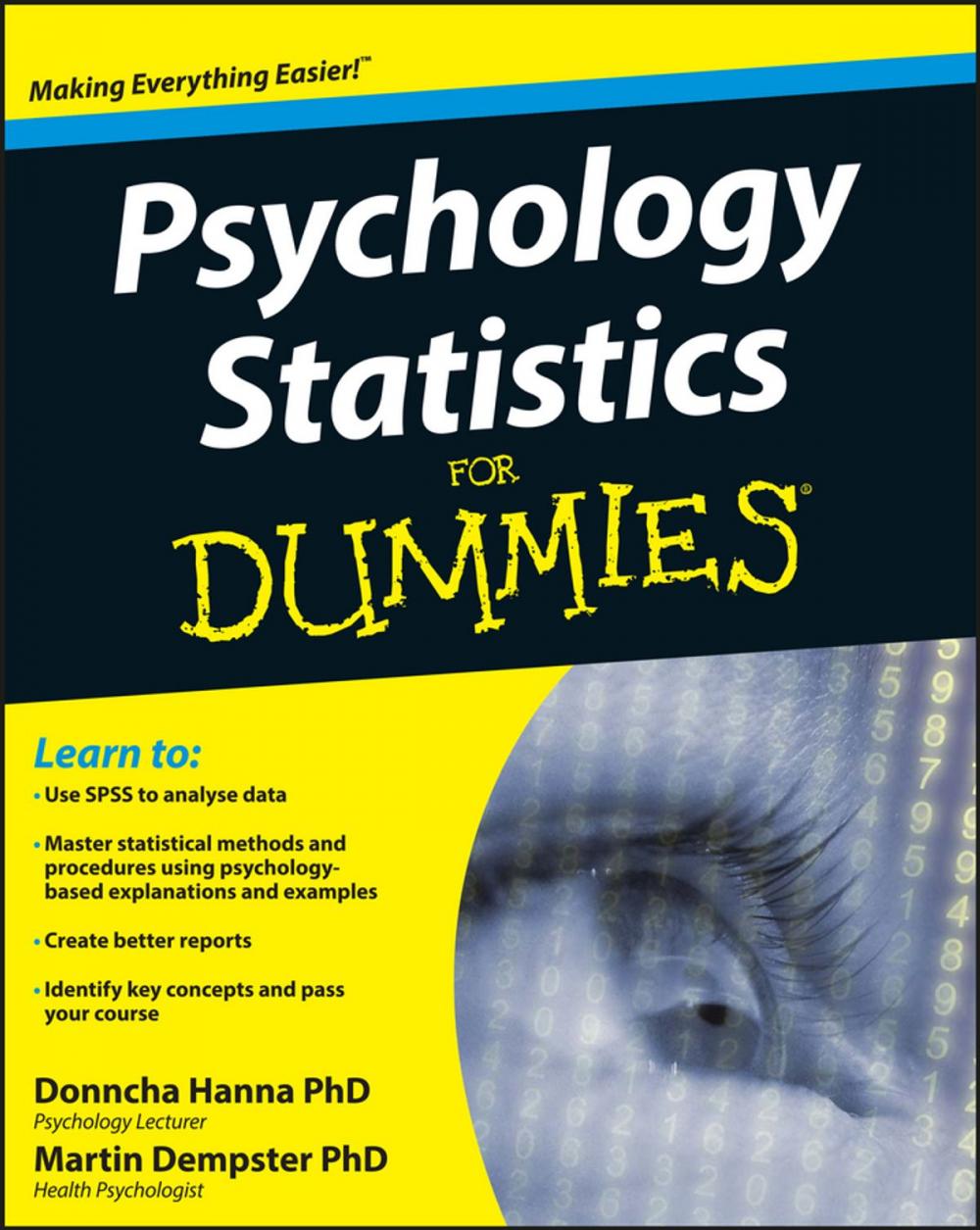 Big bigCover of Psychology Statistics For Dummies