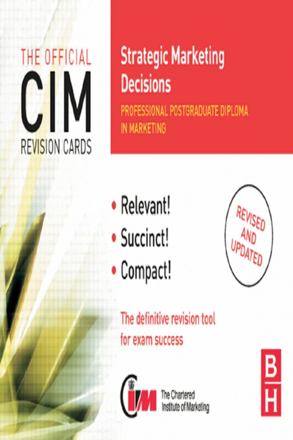 Big bigCover of CIM Revision Cards Strategic Marketing Decisions