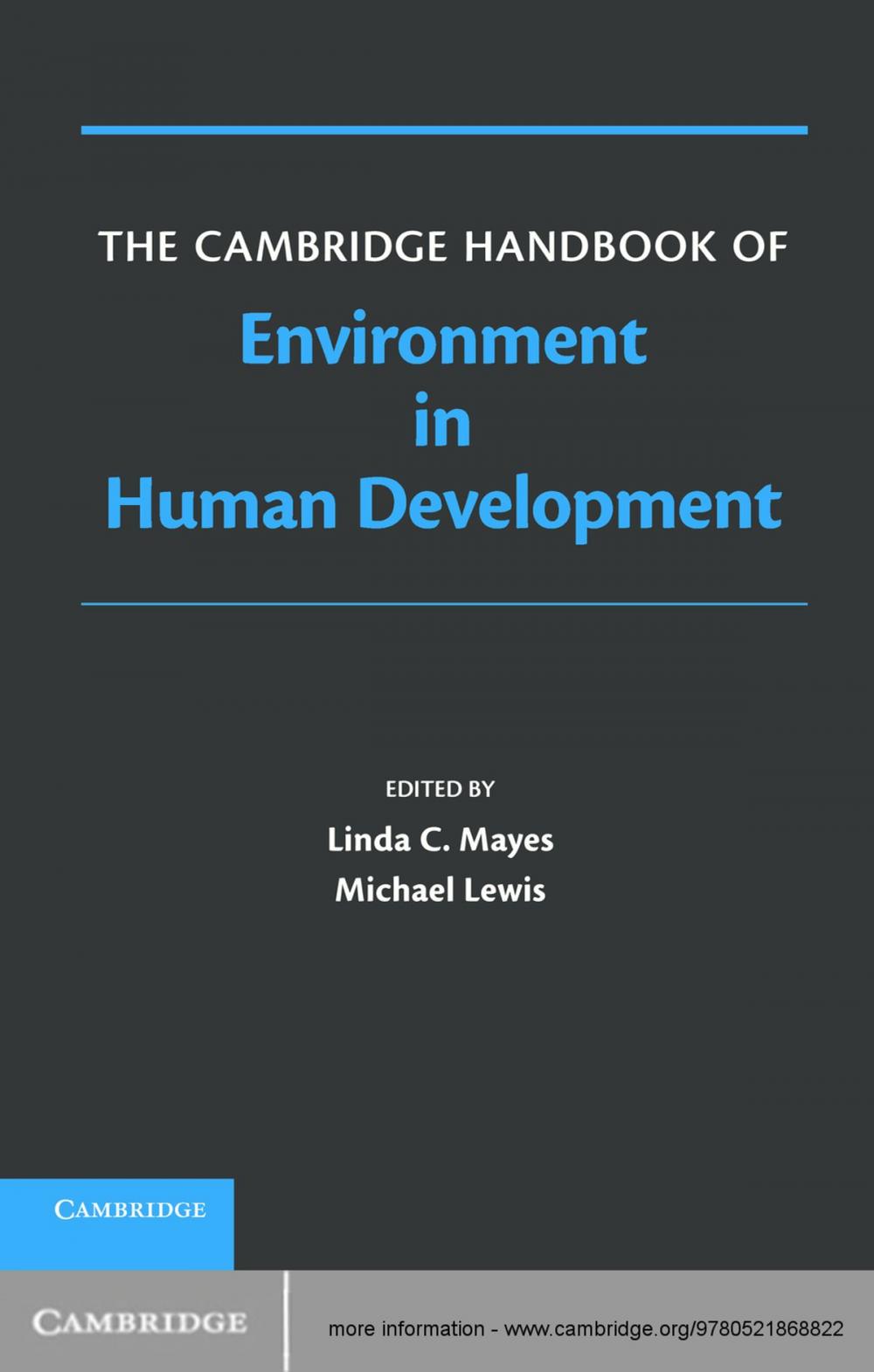 Big bigCover of The Cambridge Handbook of Environment in Human Development