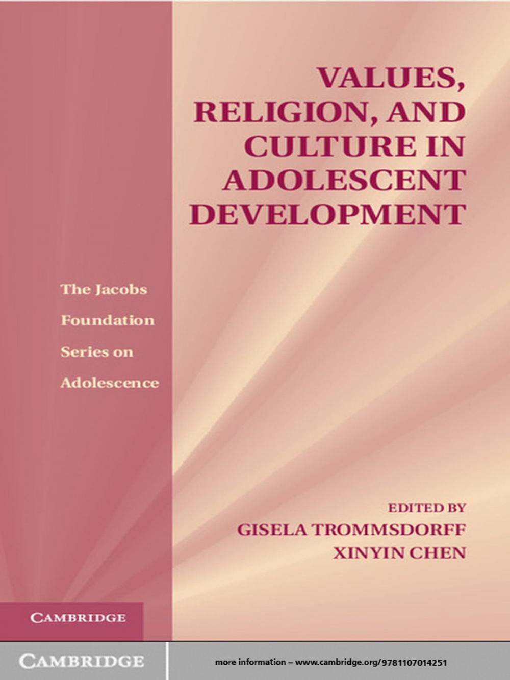 Big bigCover of Values, Religion, and Culture in Adolescent Development