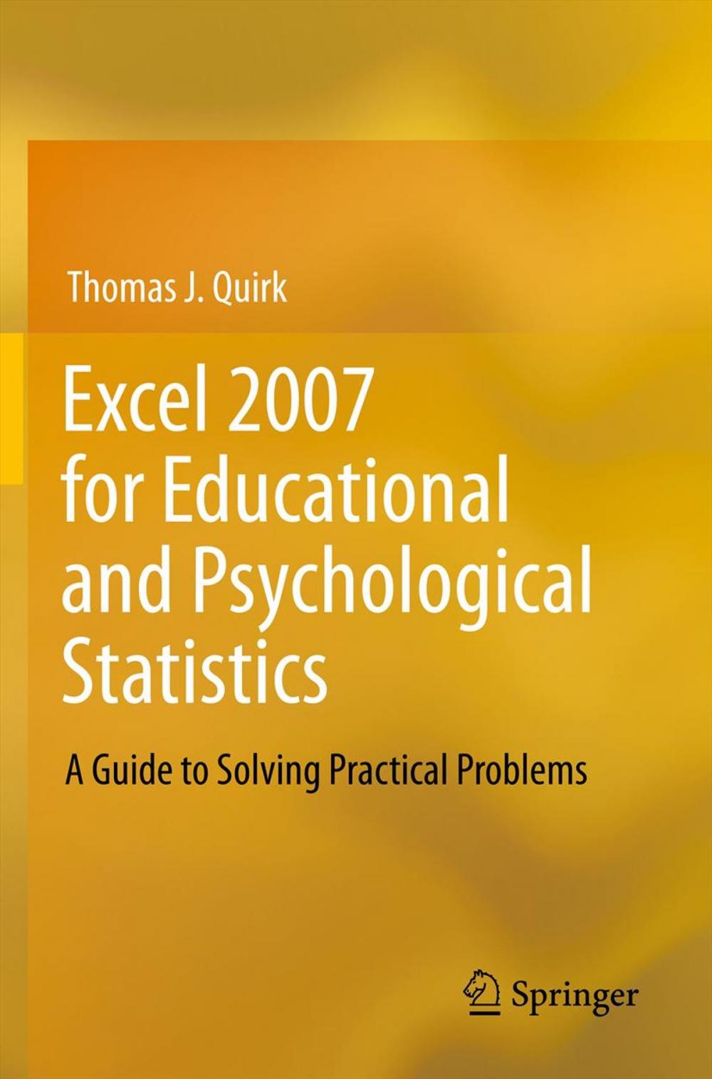 Big bigCover of Excel 2007 for Educational and Psychological Statistics