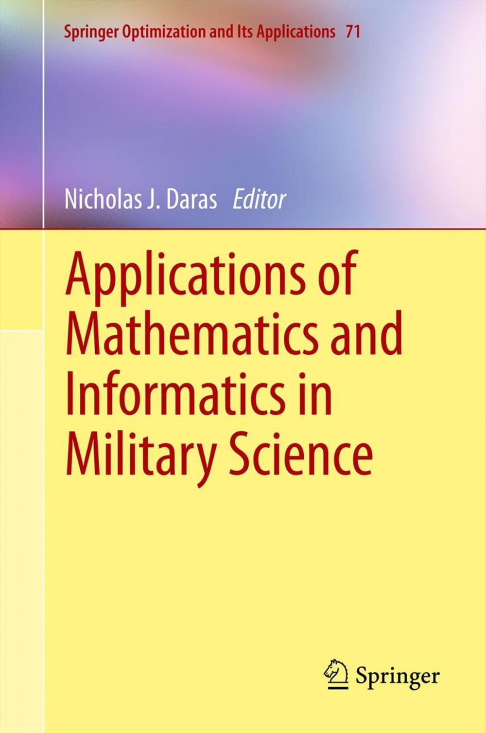 Big bigCover of Applications of Mathematics and Informatics in Military Science