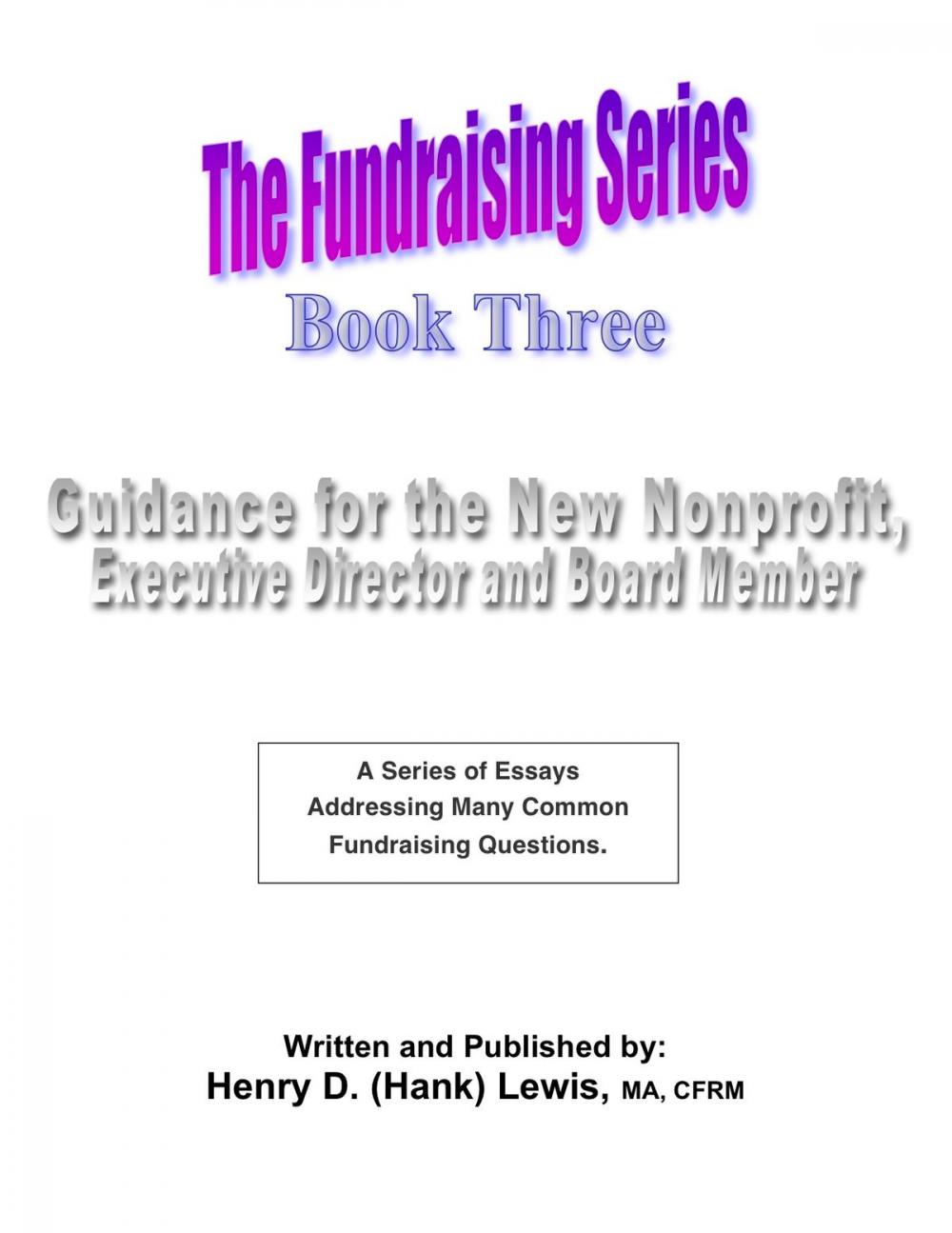 Big bigCover of The Fundraising Series: Book 3 - Guidance For The New Nonprofit